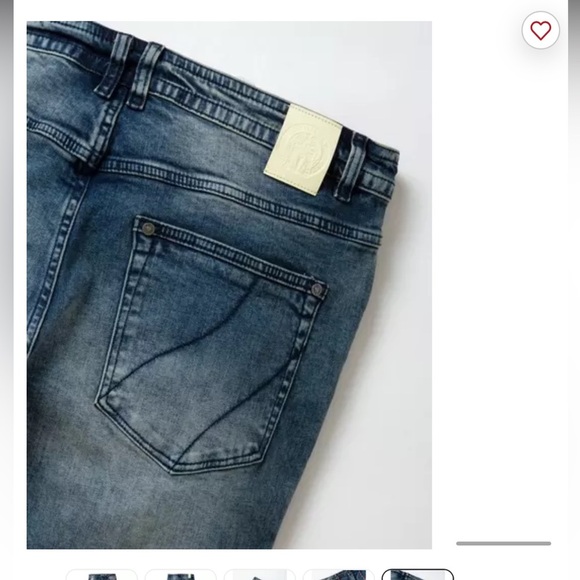 Born Fly Men's Slim Fit Dark Wash Denim Jeans - Picture 2 of 15